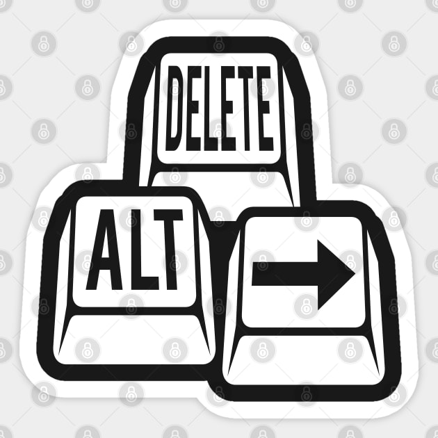 Delete Alt Right Sticker by EthosWear